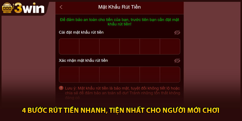 4 bước rút tiền nhanh, tiện nhất cho người mới chơi