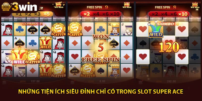 Những tiện ích siêu đỉnh chỉ có trong slot super ace 