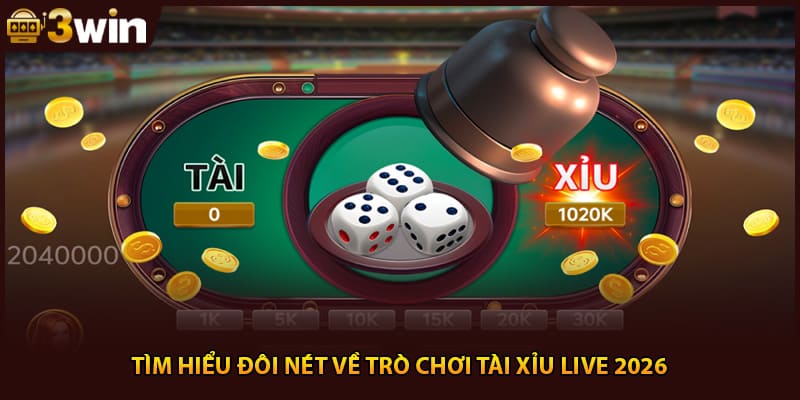 Tìm hiểu đôi nét về trò chơi tài xỉu live 2026